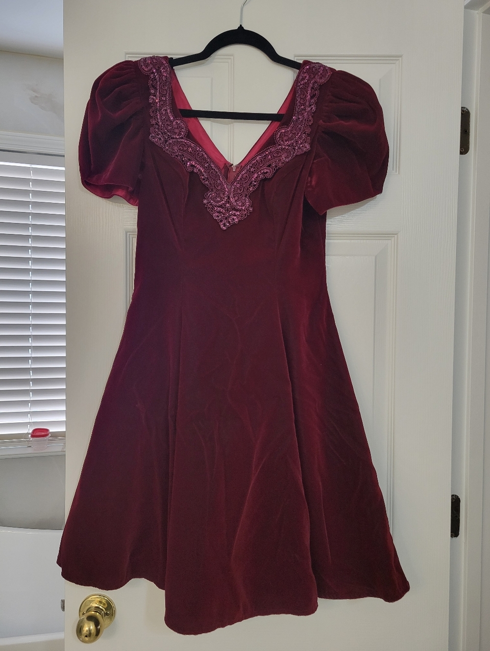 Vintage 90s Jump Velvet Event Dress